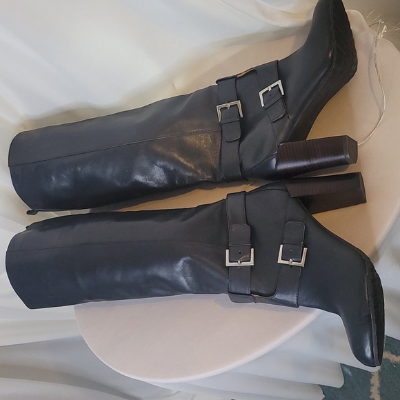 NINE WEST Skylight Knee High Leather boots Size 8M - Picture 7 of 8